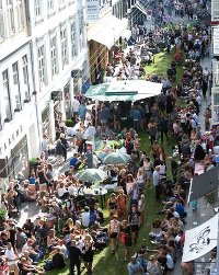 Large Garden Fest in Copenhagen center